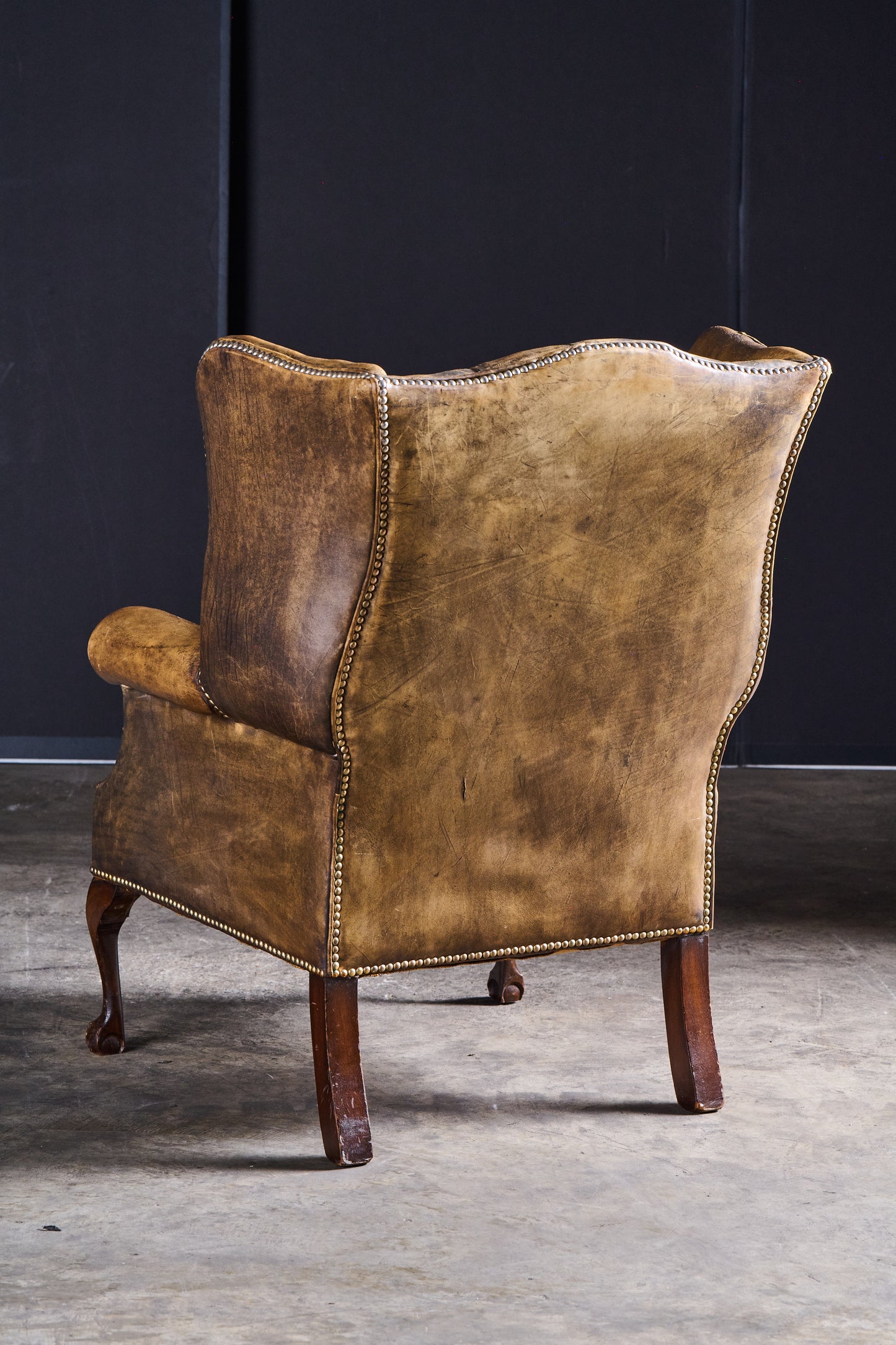 L658 Leather Wing Chair & Ottoman