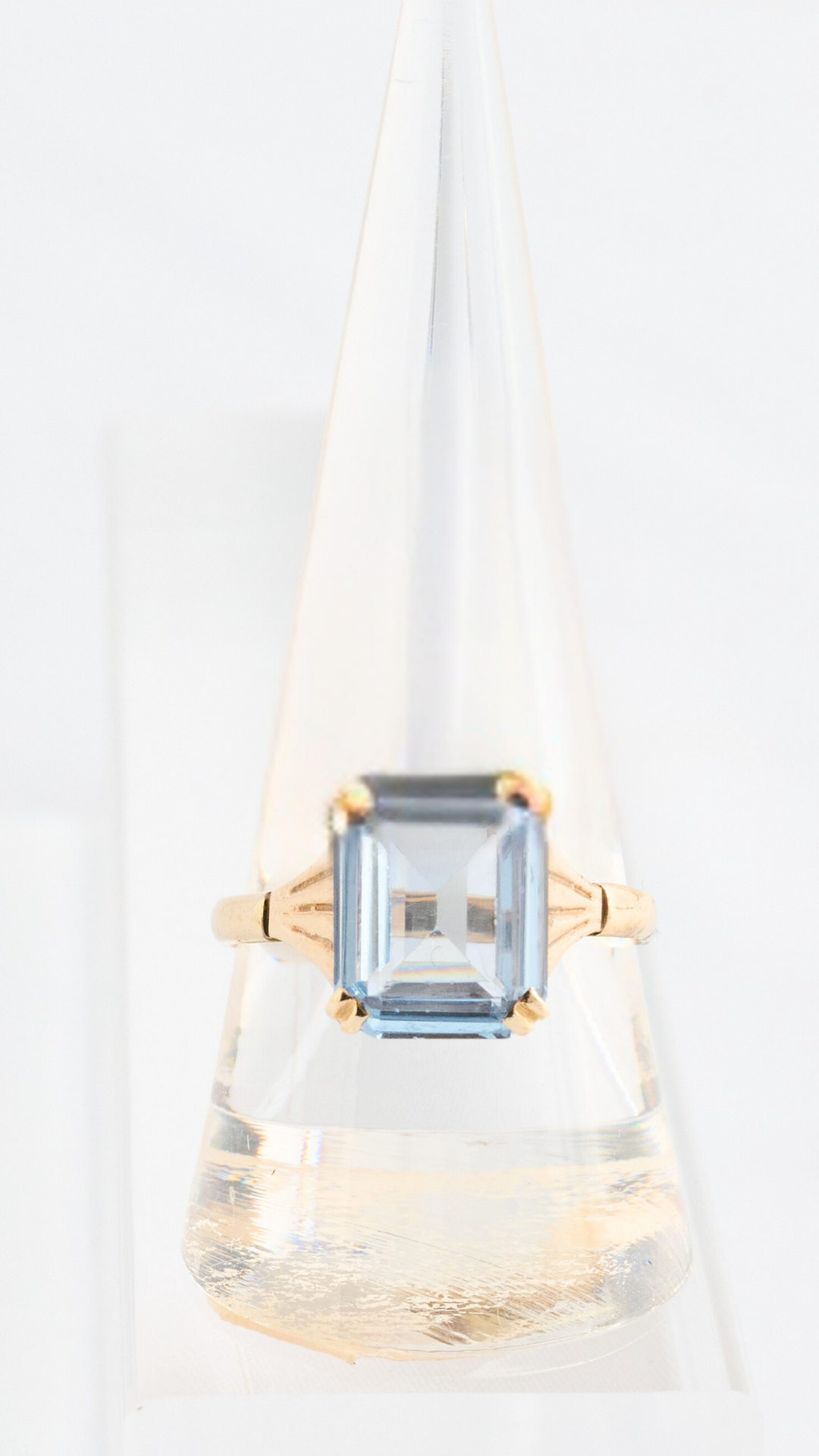 208 Blue Topaz Solitaire Ring