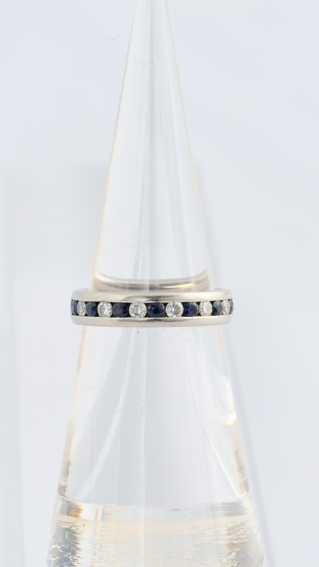 Sapphire & Diamond Platinum Ring