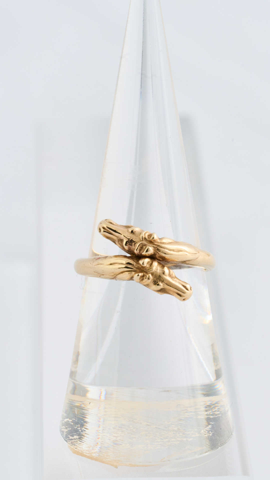 9ct Double Horses Ring