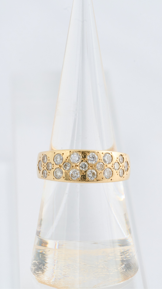 9ct Gold & Diamond Band