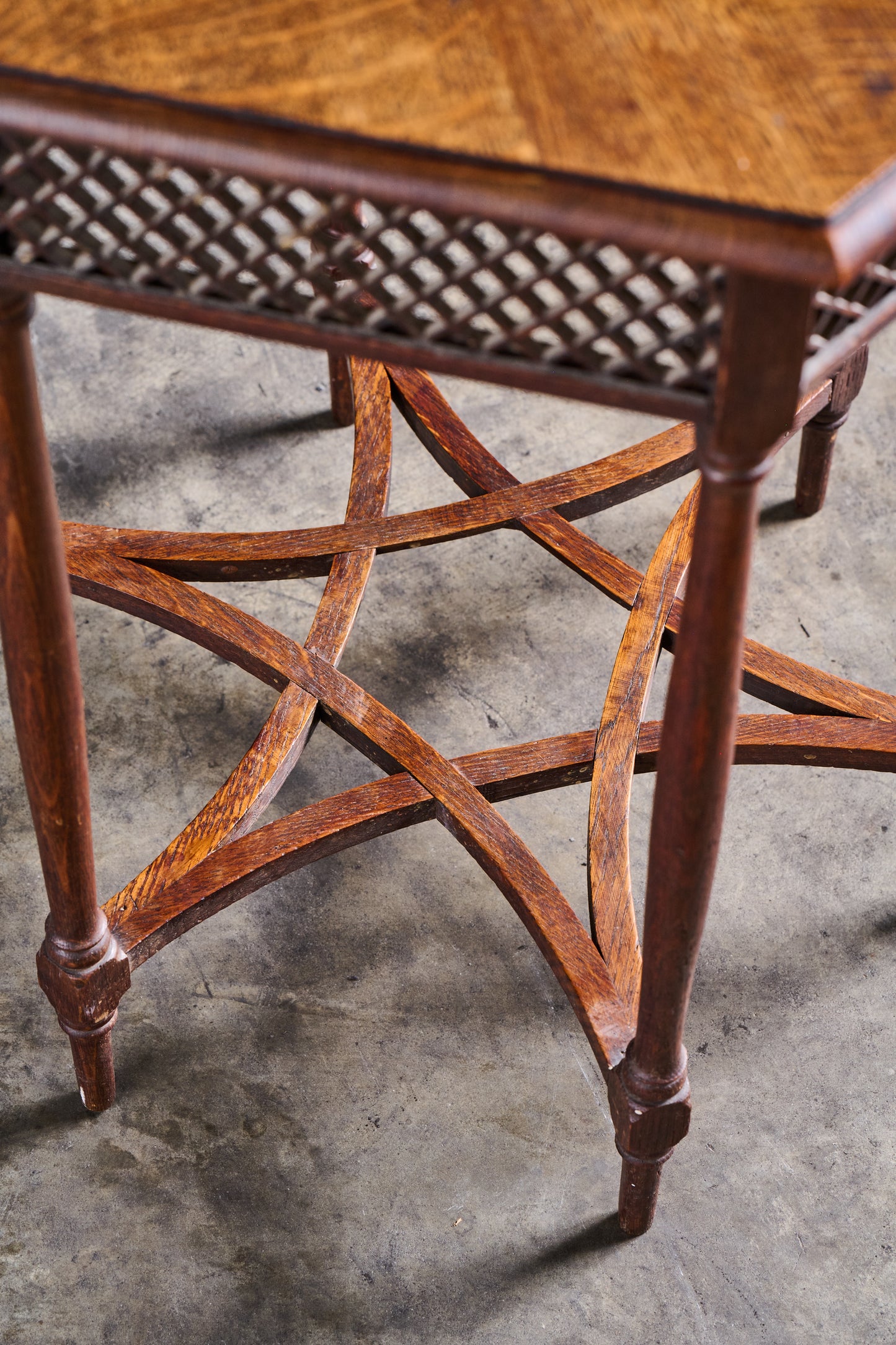 L431 Wood Octagon Side Table