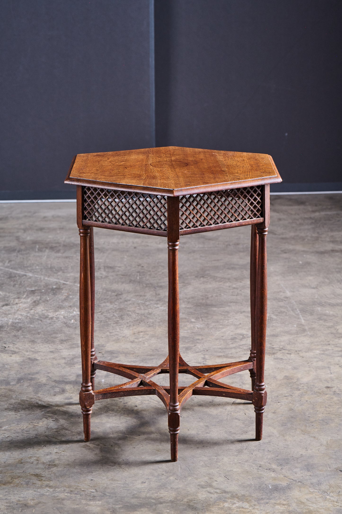 L431 Wood Octagon Side Table