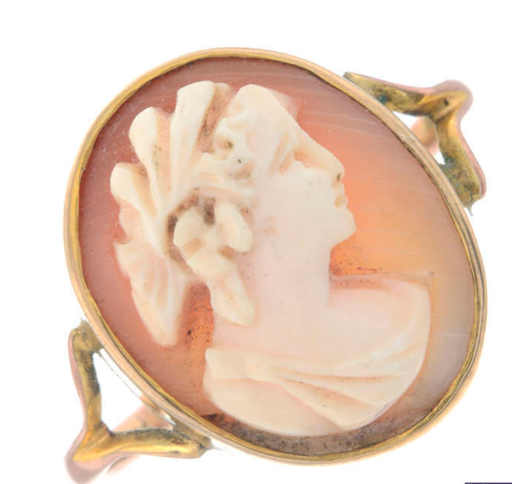 216 Shell Cameo Ring