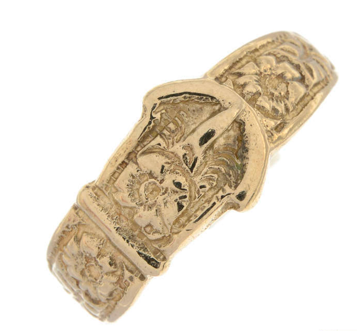 104 Floral Buckle Ring