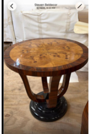L728-3 Pair of Art Deco Side Tables