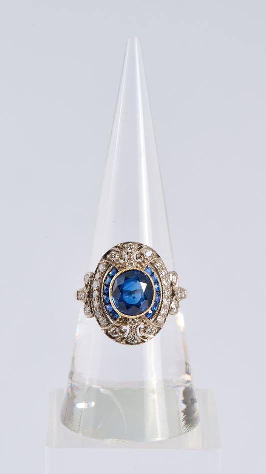 245 Sapphire Diamond Dress Ring