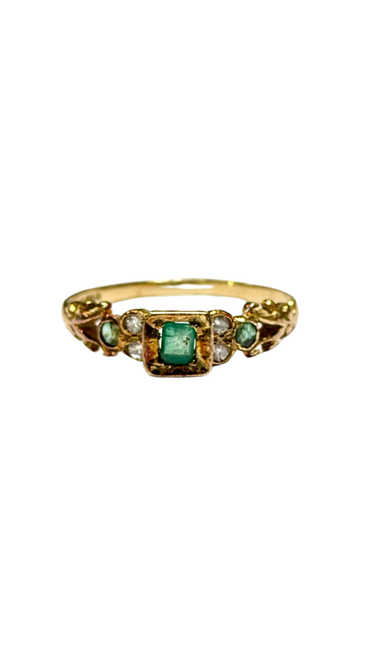 SQ Emerald Ring