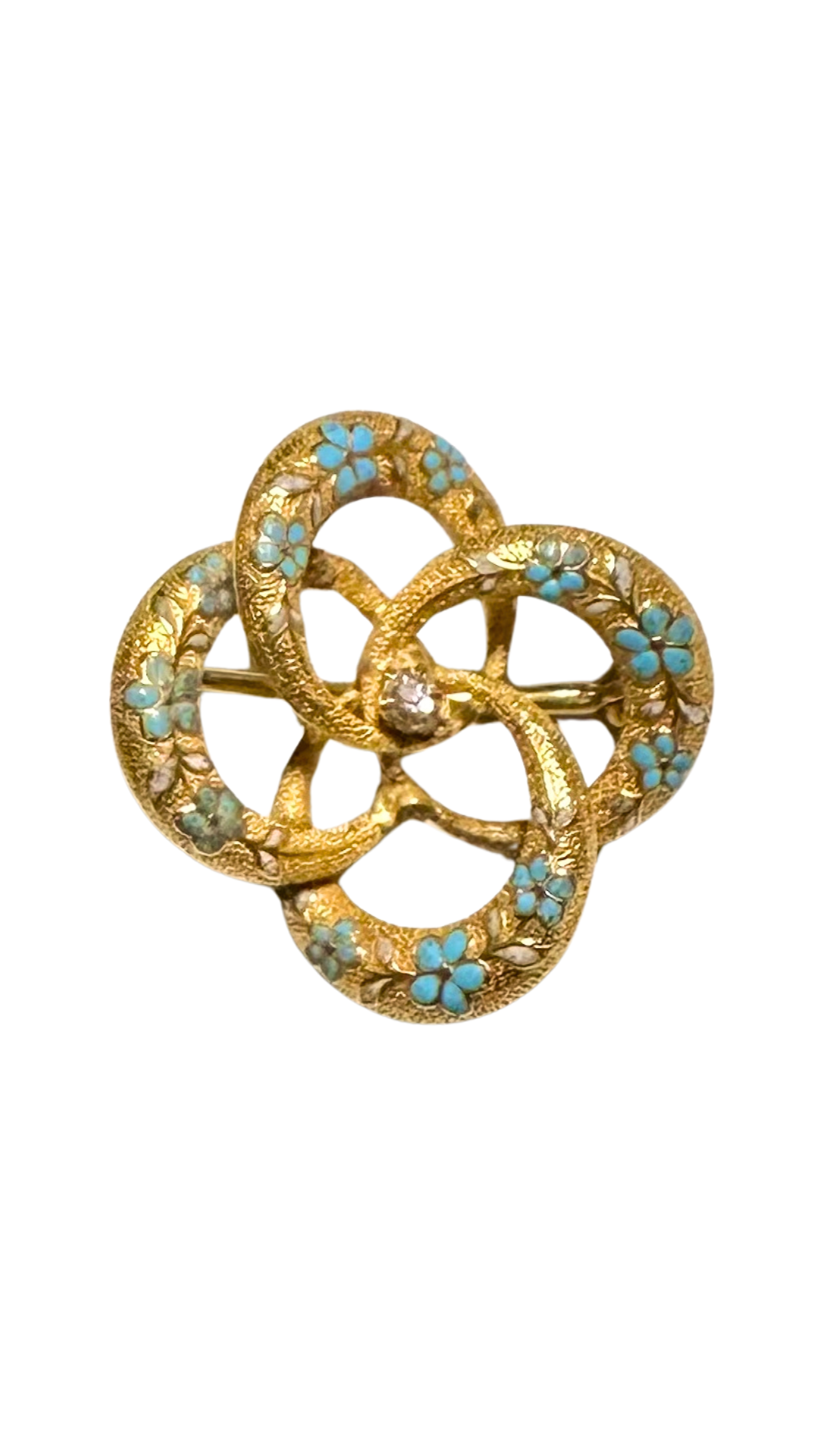 BL Floral GLD Pin