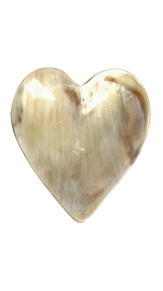 Heart Dish Cow Horn