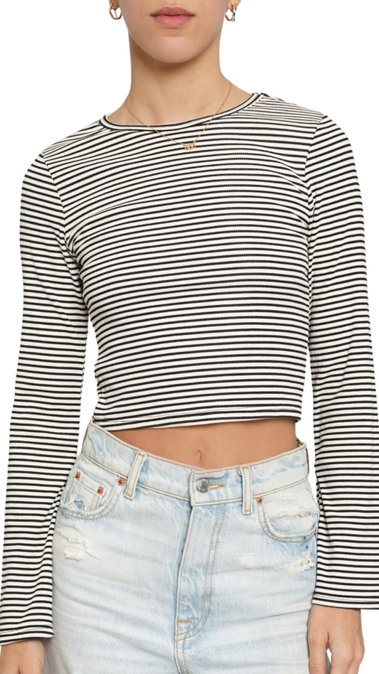 Striped Bell Sleeve Top