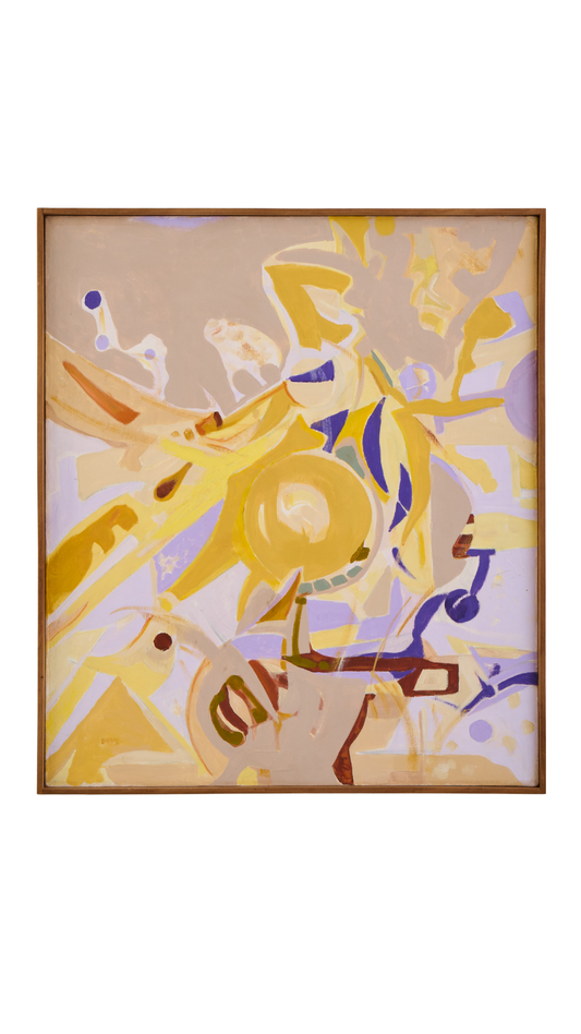 Mid-C Mod.Abstract w/Prpl.Earthy Tones-30" x 26"
