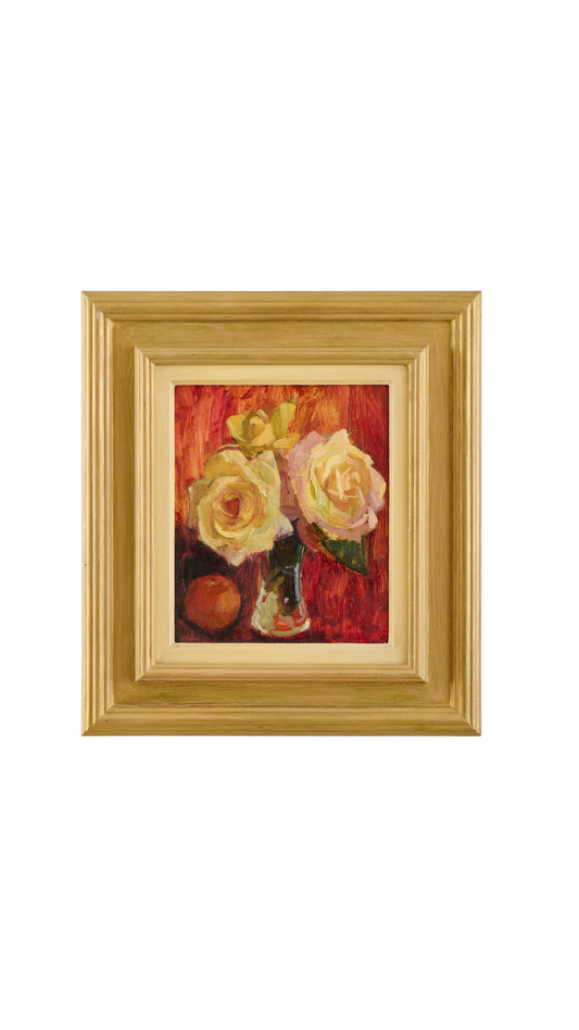 L175 Roses and Orange Painting