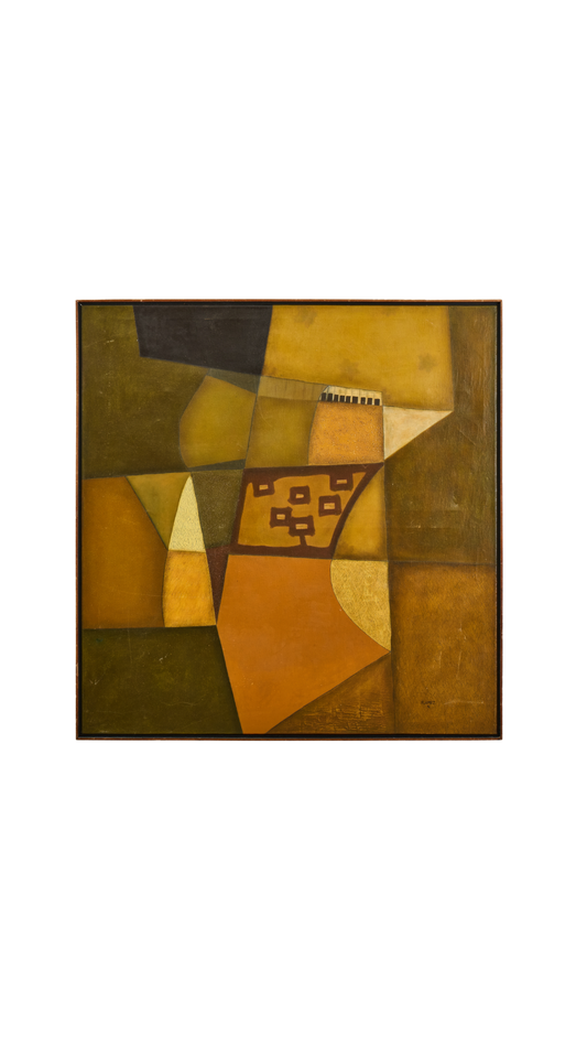 Alfonzo Flamez-20th C.Large Abstract Painting