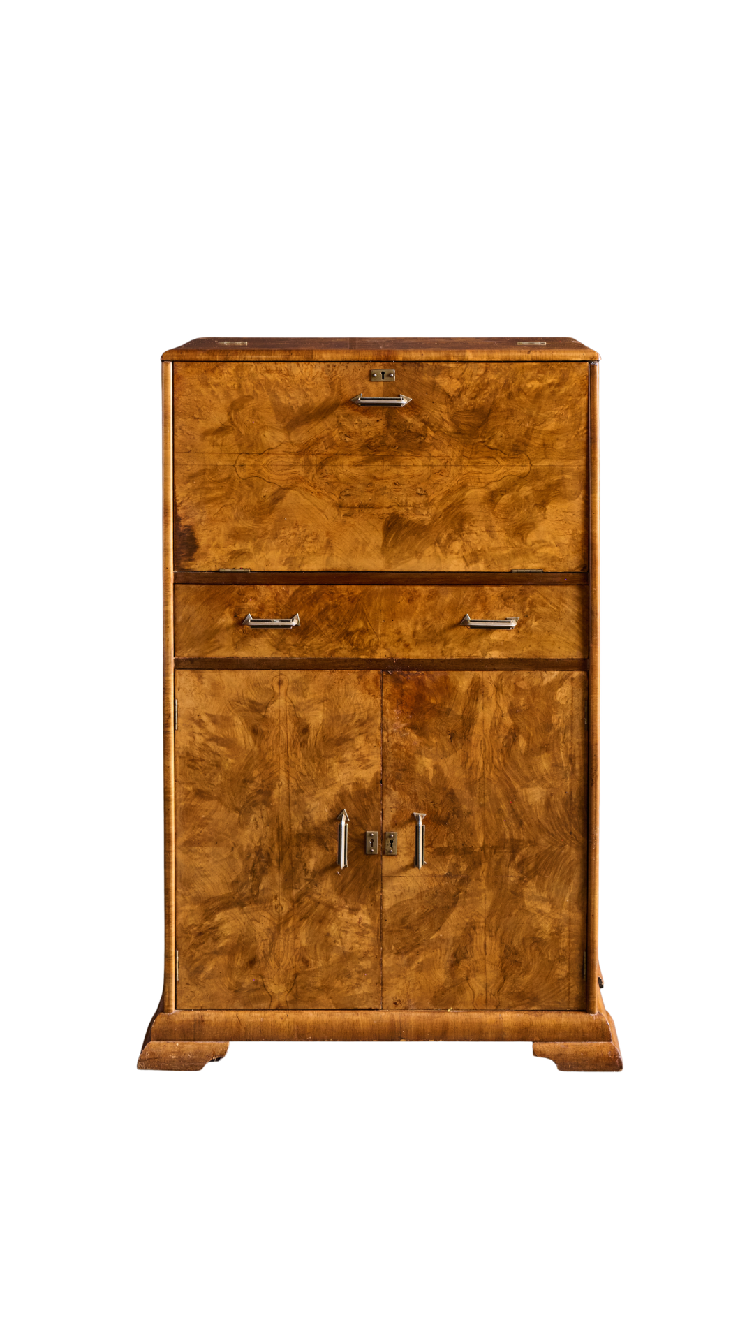 FE40 Art Deco Burl Bar