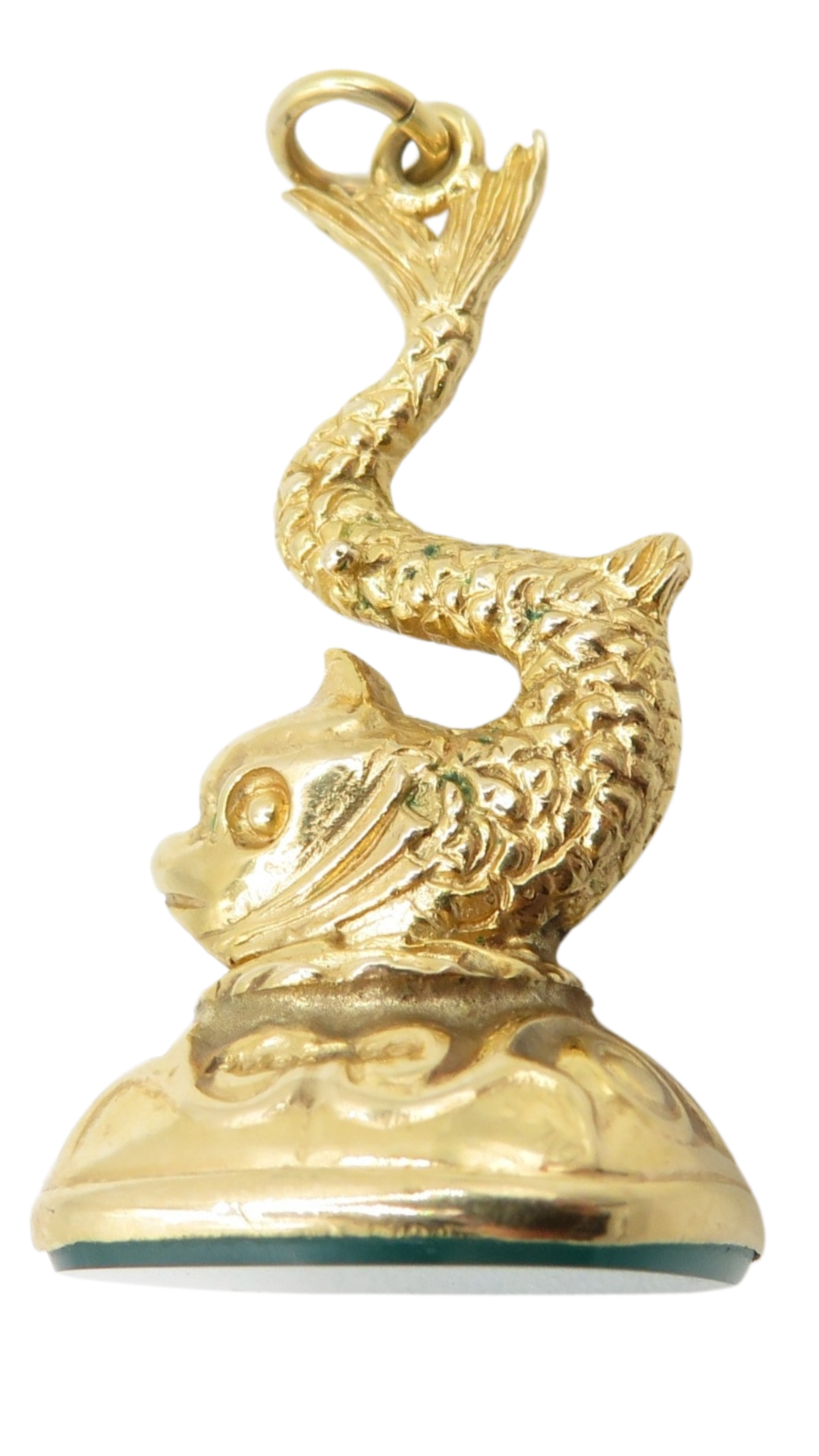 22 Chalcedony Sea Serpent Fob