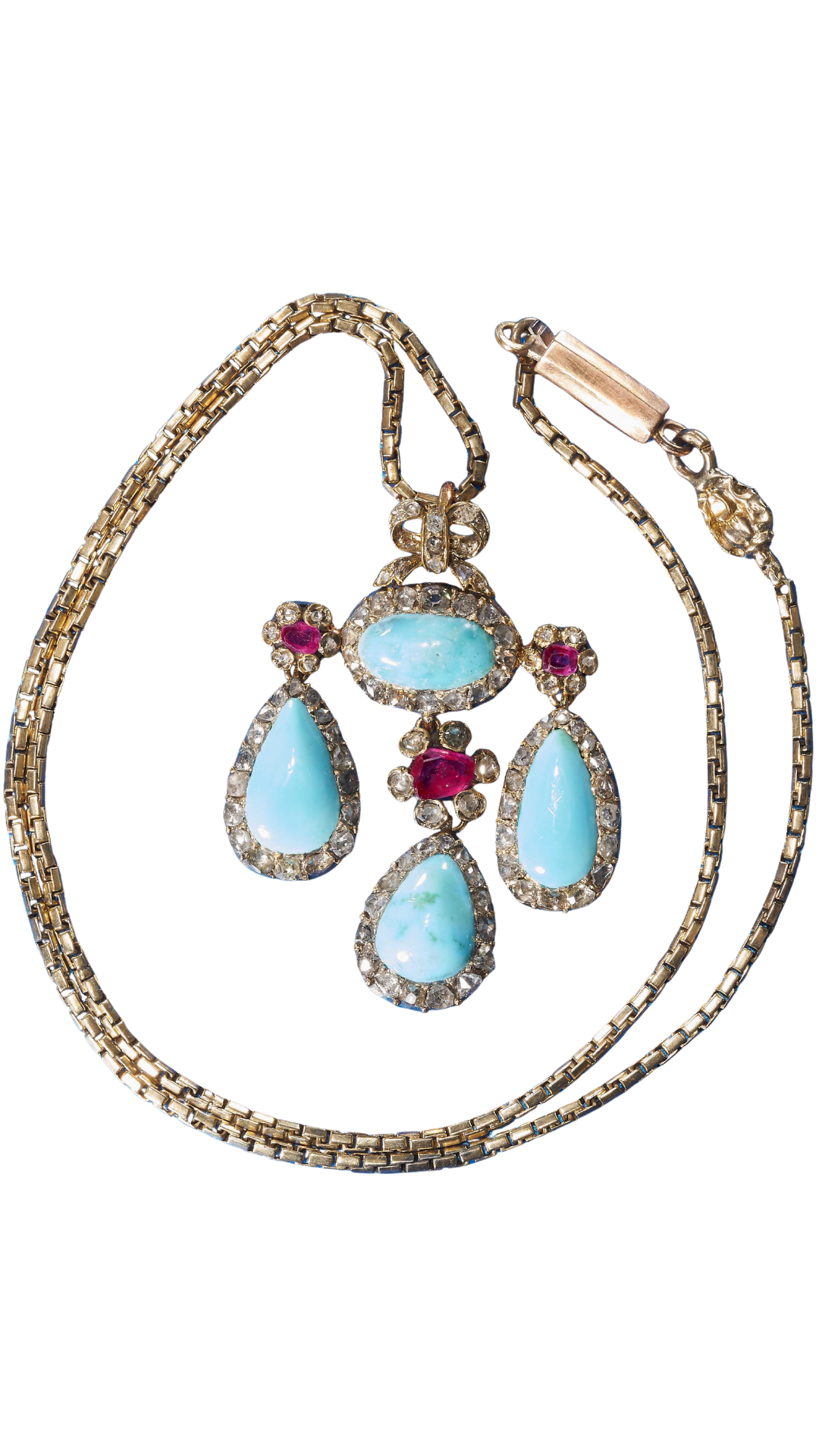 Ruby Diamond Pendant Ncklc