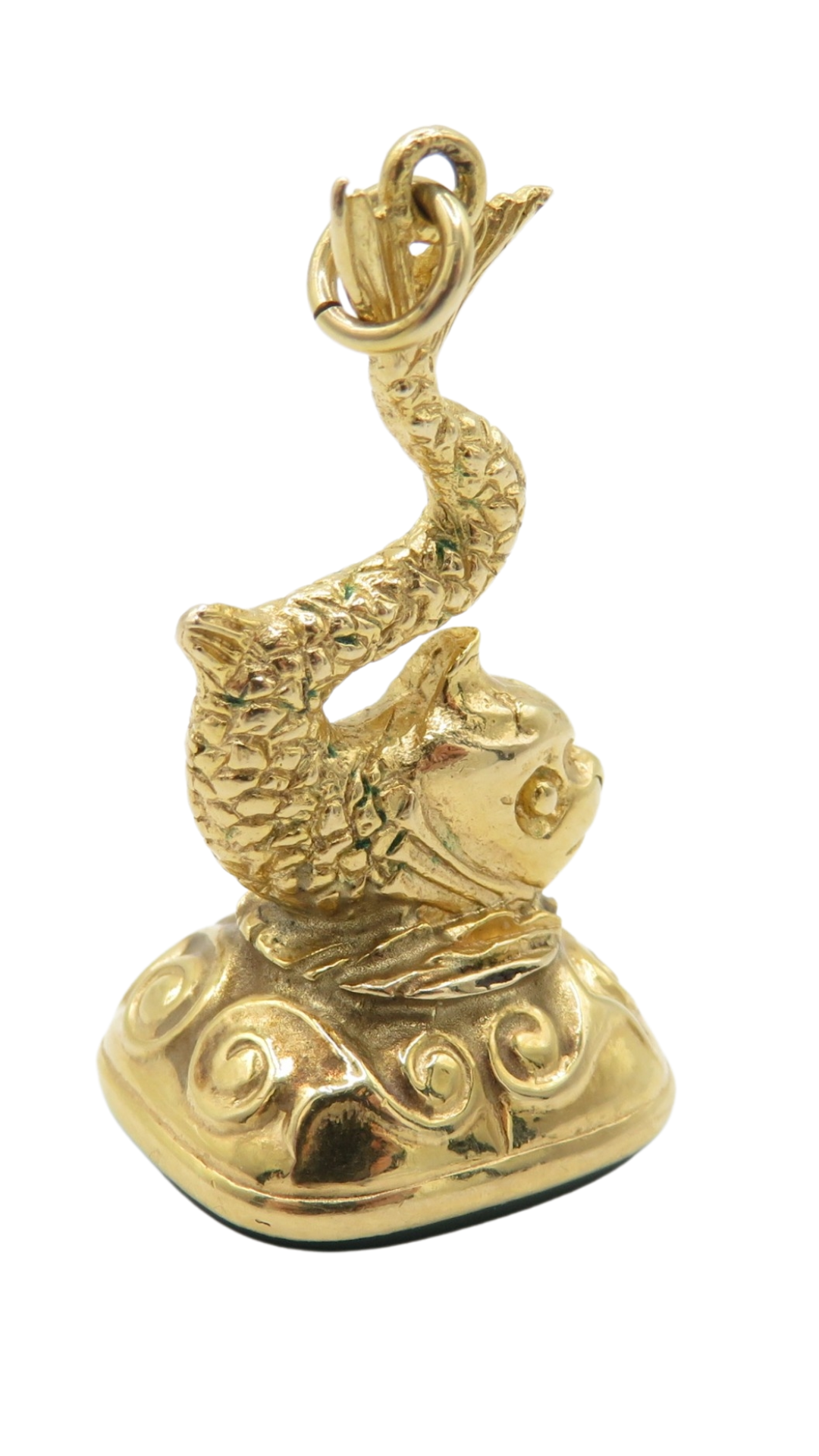 22 Chalcedony Sea Serpent Fob