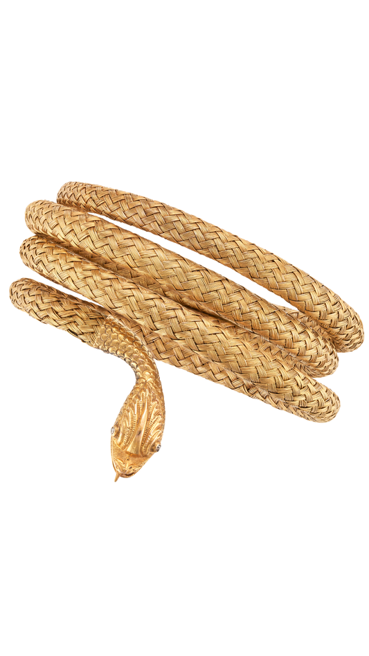 Diamond Snake Bangle