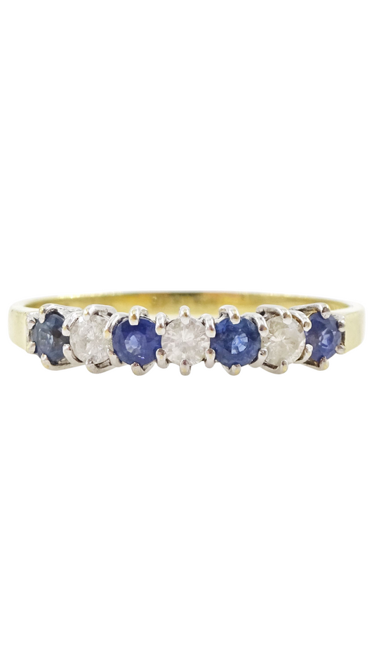 8036 Sapphire Diamond Ring