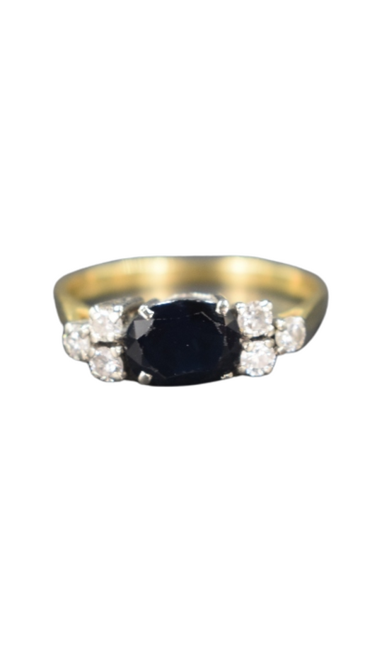 52 Sapphire Diamond Ring