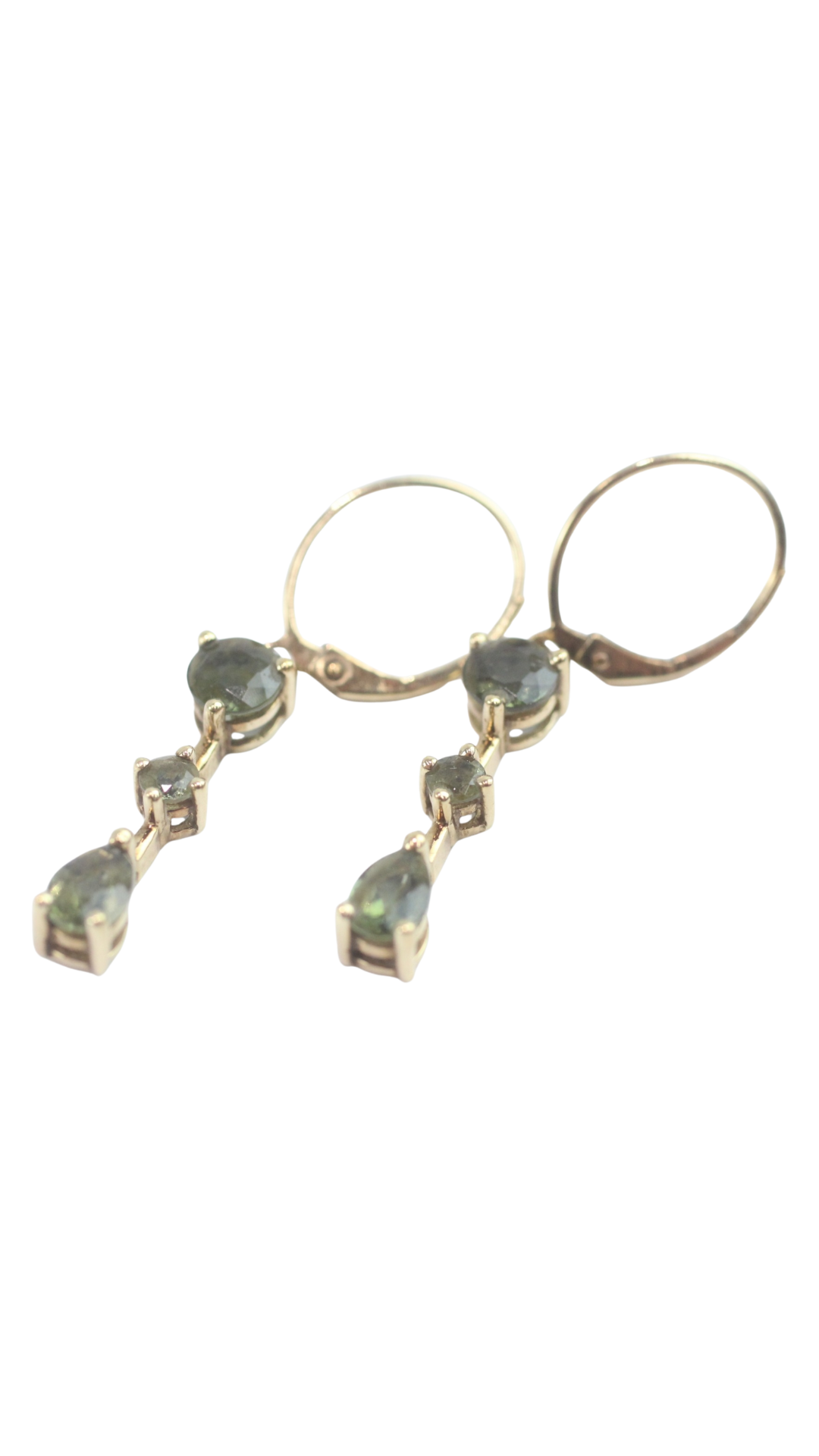 48 Moldavite Drop Earrings