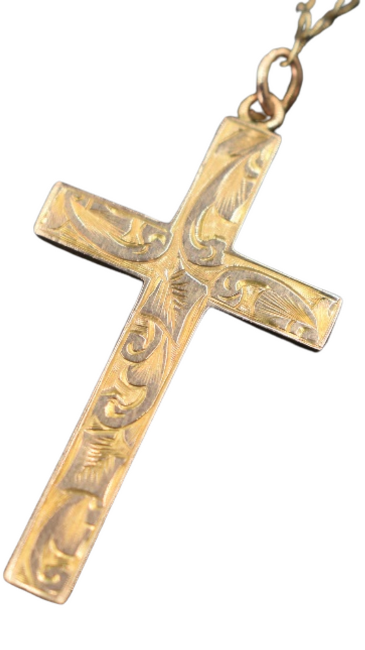 194 Rose Gold Cross Necklace