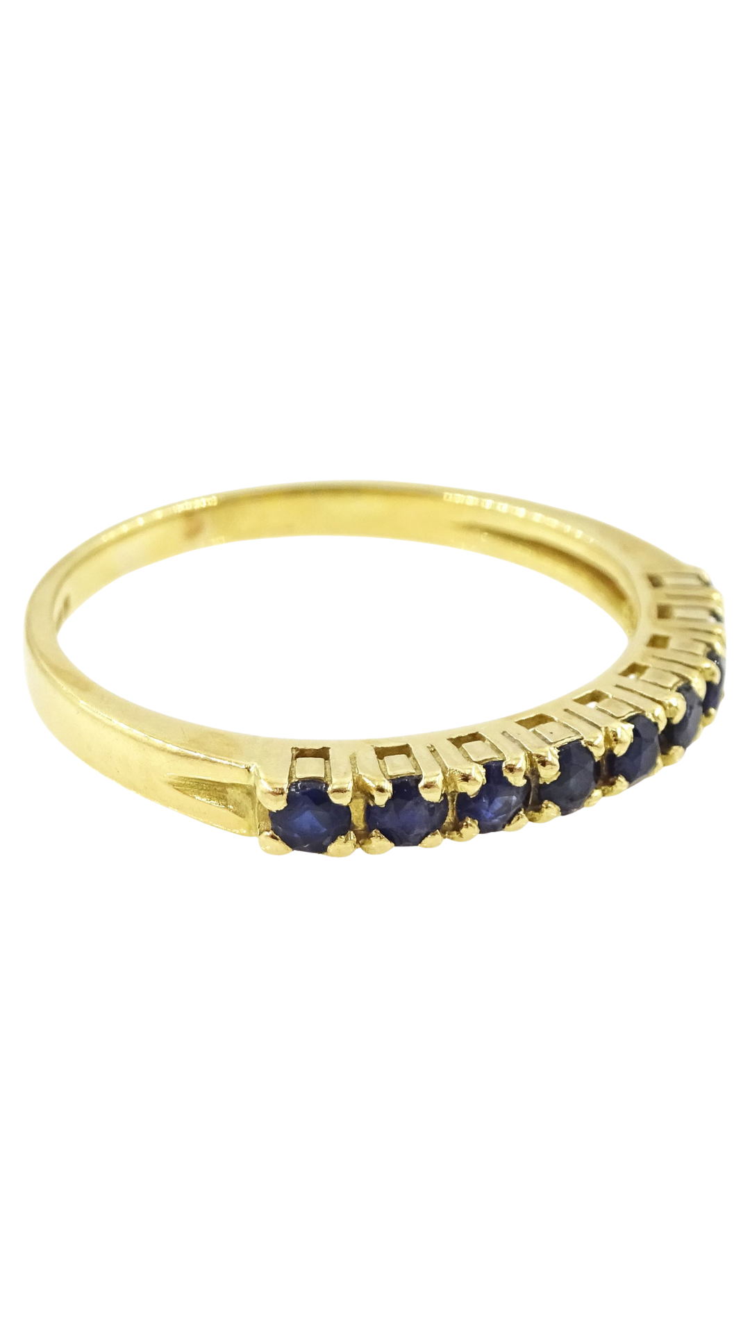 2024 Sapphire Half Eternity Ring