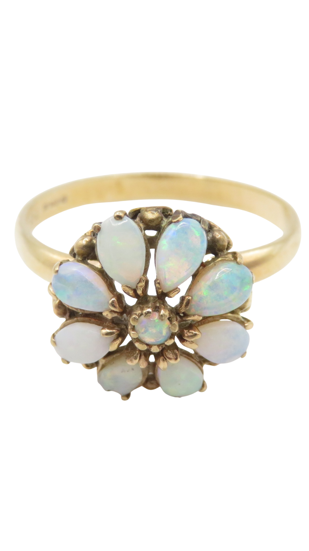 90 Opal Cluster Ring
