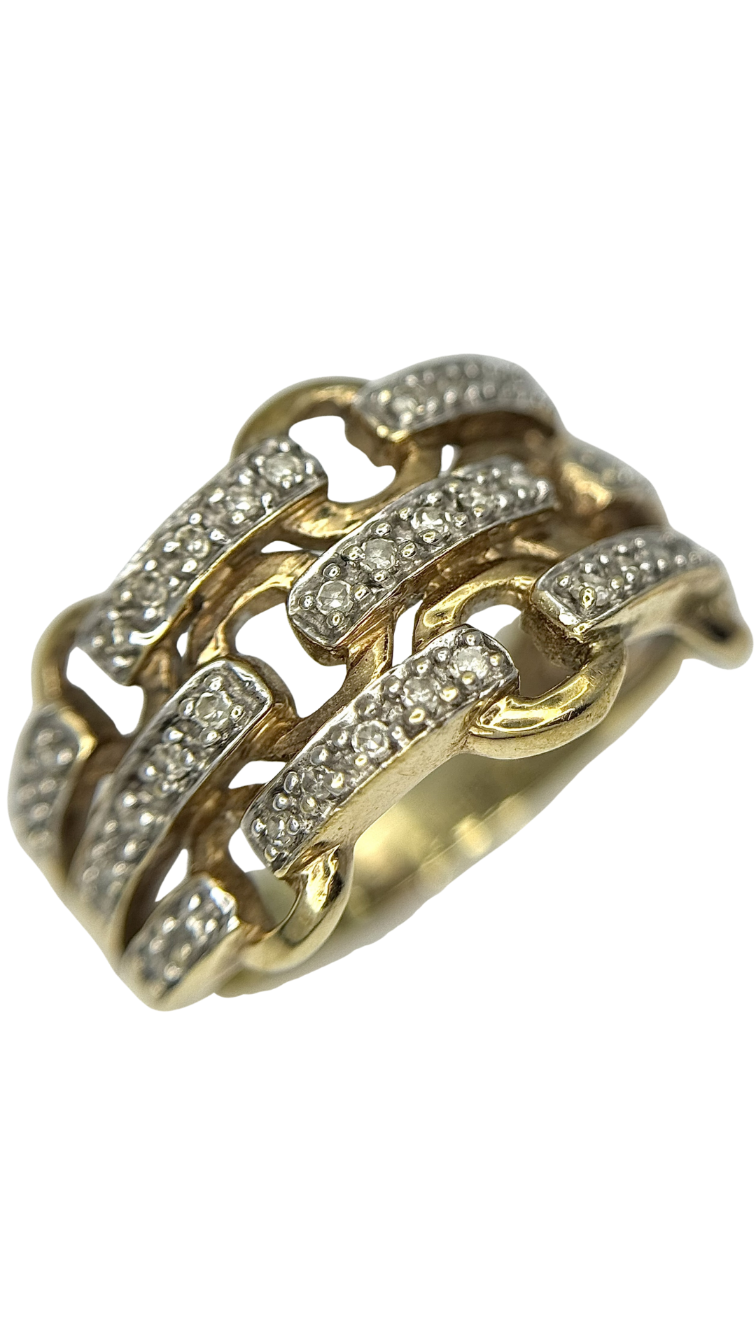 460 Horsebit Diamond Ring