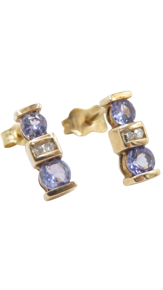 46 Tanzanite Diamond Earrings