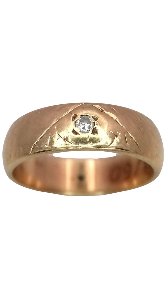 16 Gold Diamond Band