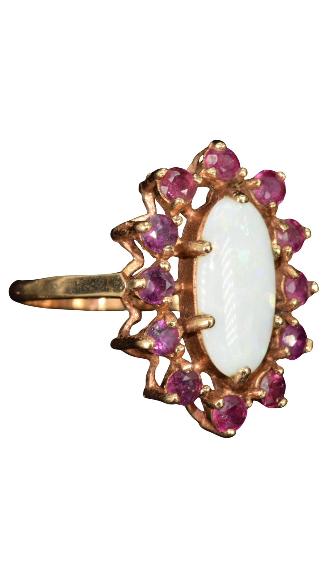 559 Opal Spinel Ring