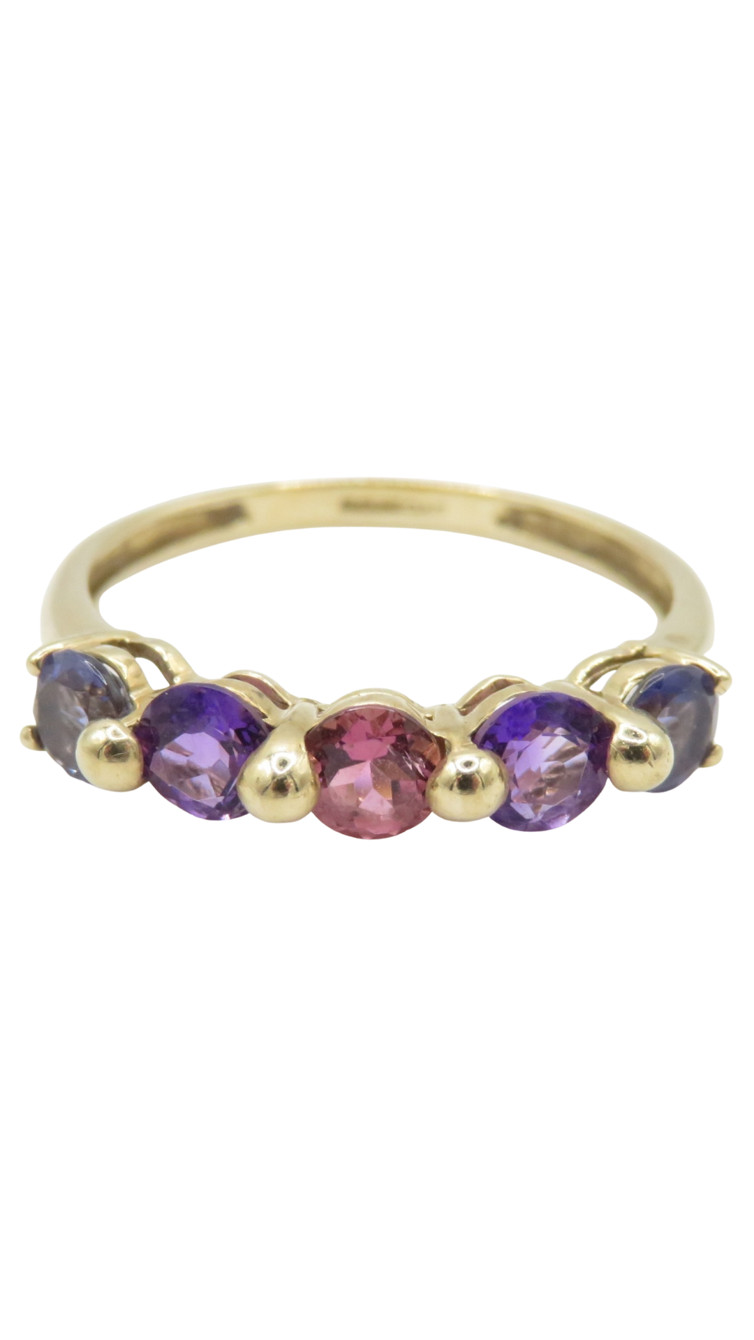 177 Amethyst Iolite Tourmaline Ring
