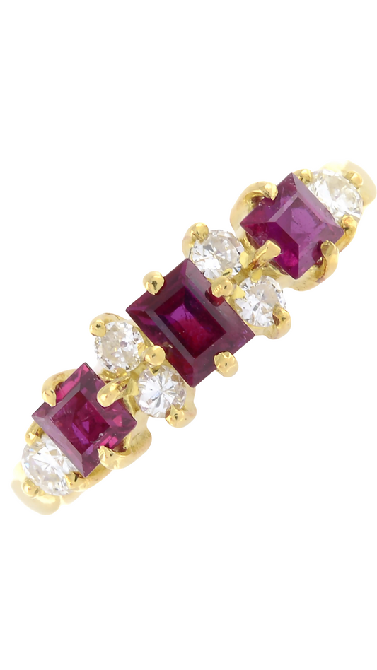 44 Ruby & Diamond Dress Ring