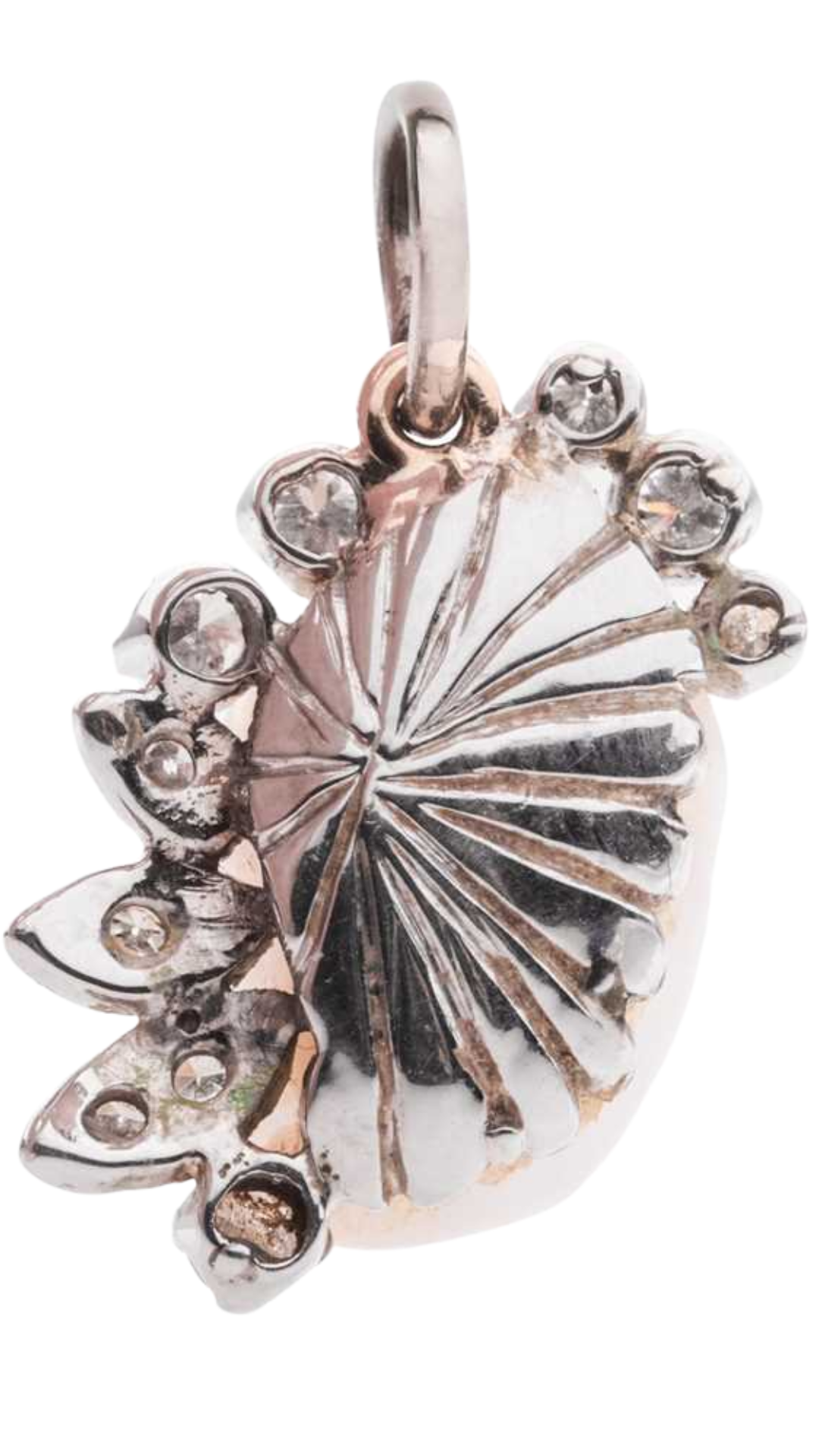 141 Baroque Pearl Diamond Pendant Necklace