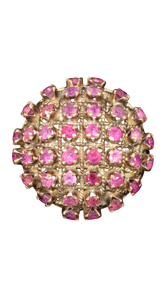 649 Domed Ruby Ring