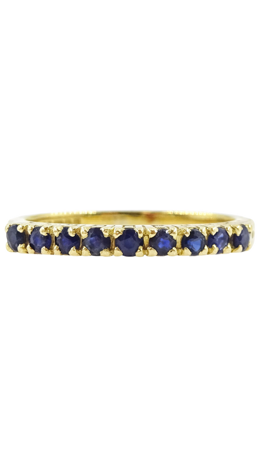 2024 Sapphire Half Eternity Ring