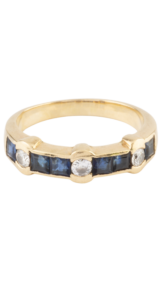 111 Sapphire Diamond Ring