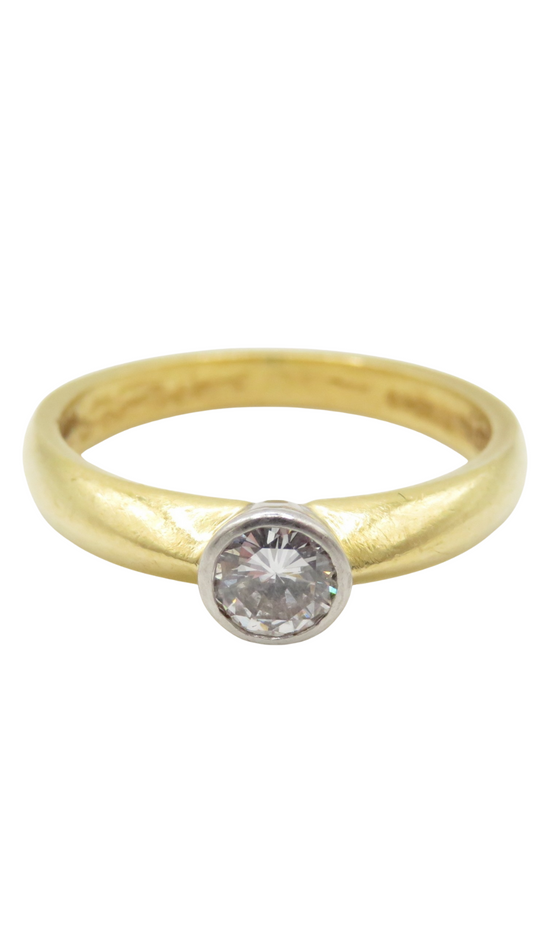 183 Gold Diamond Solitaire Ring