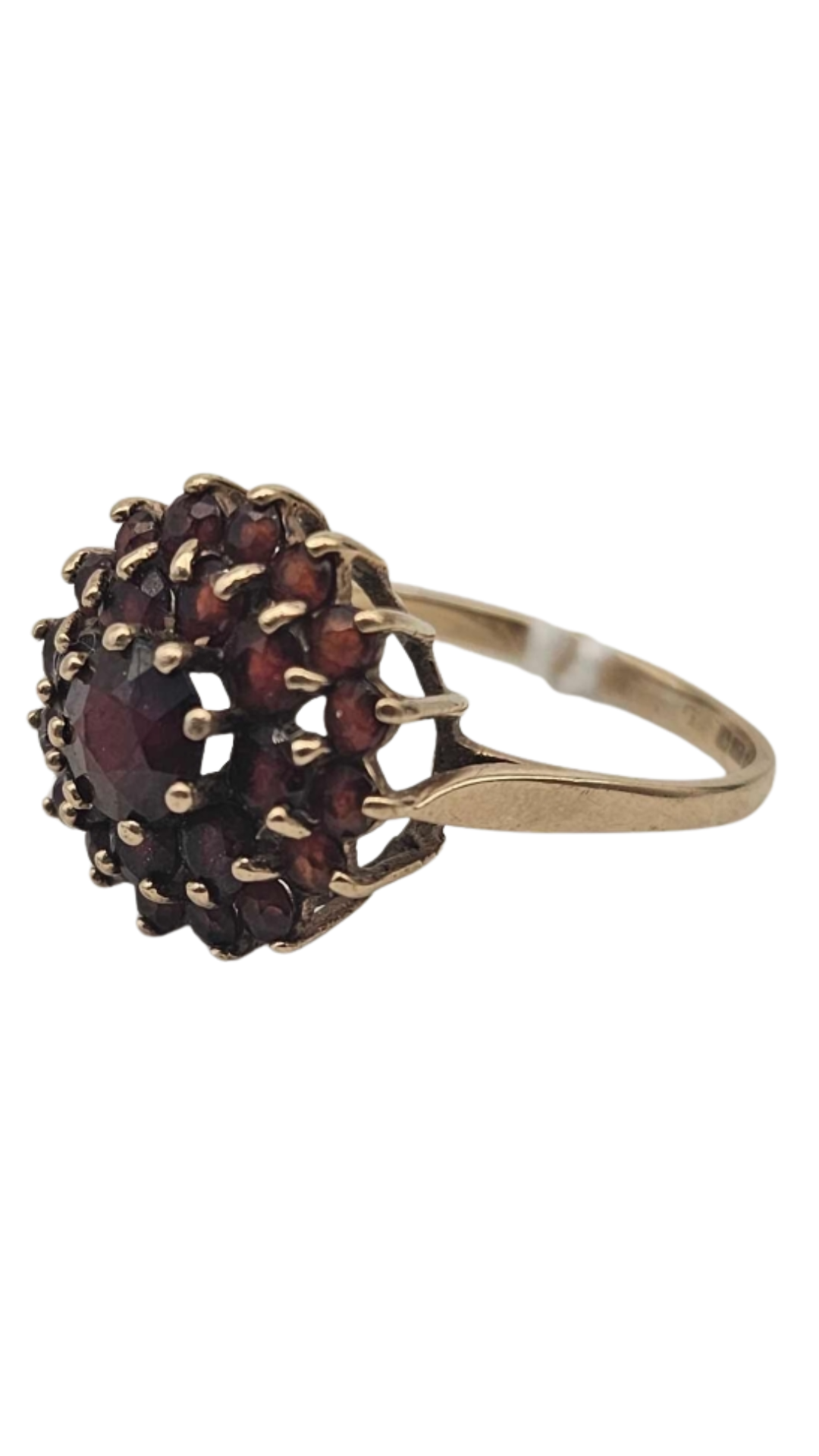 193 Garnet Cluster Ring