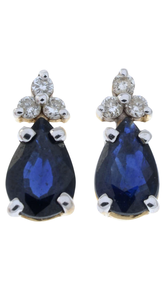 19 Sapphire Diamond Earrings