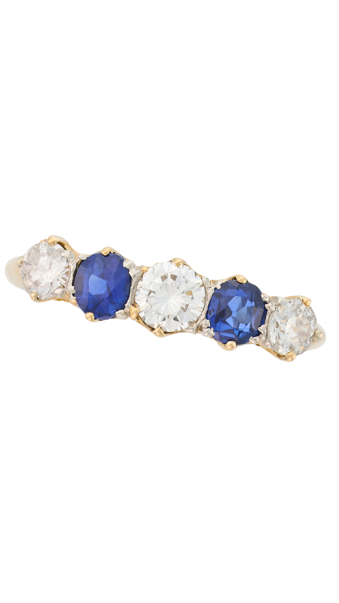 196 Sapphire Diamond Band