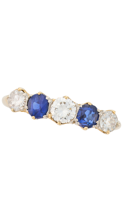 196 Sapphire Diamond Band