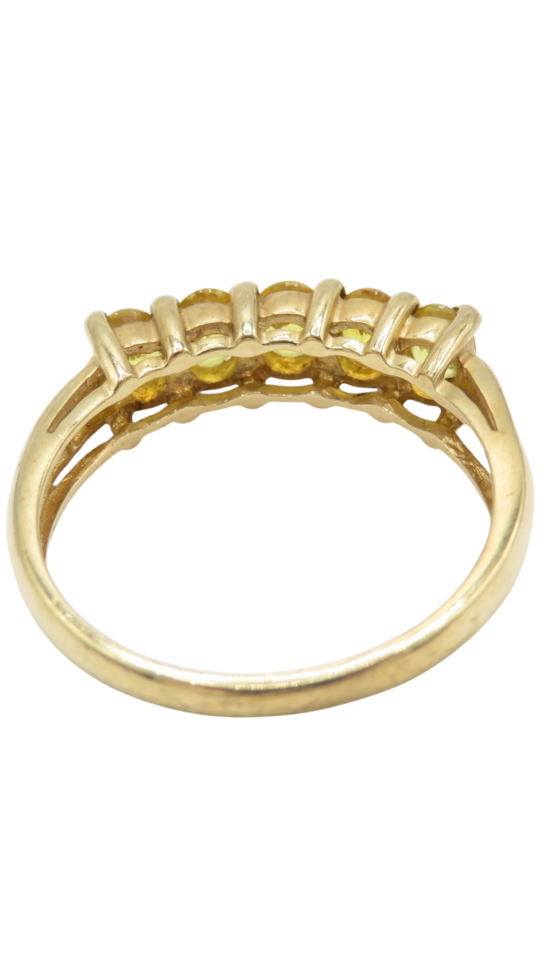 166 Yellow Sapphire 5-Stone Ring