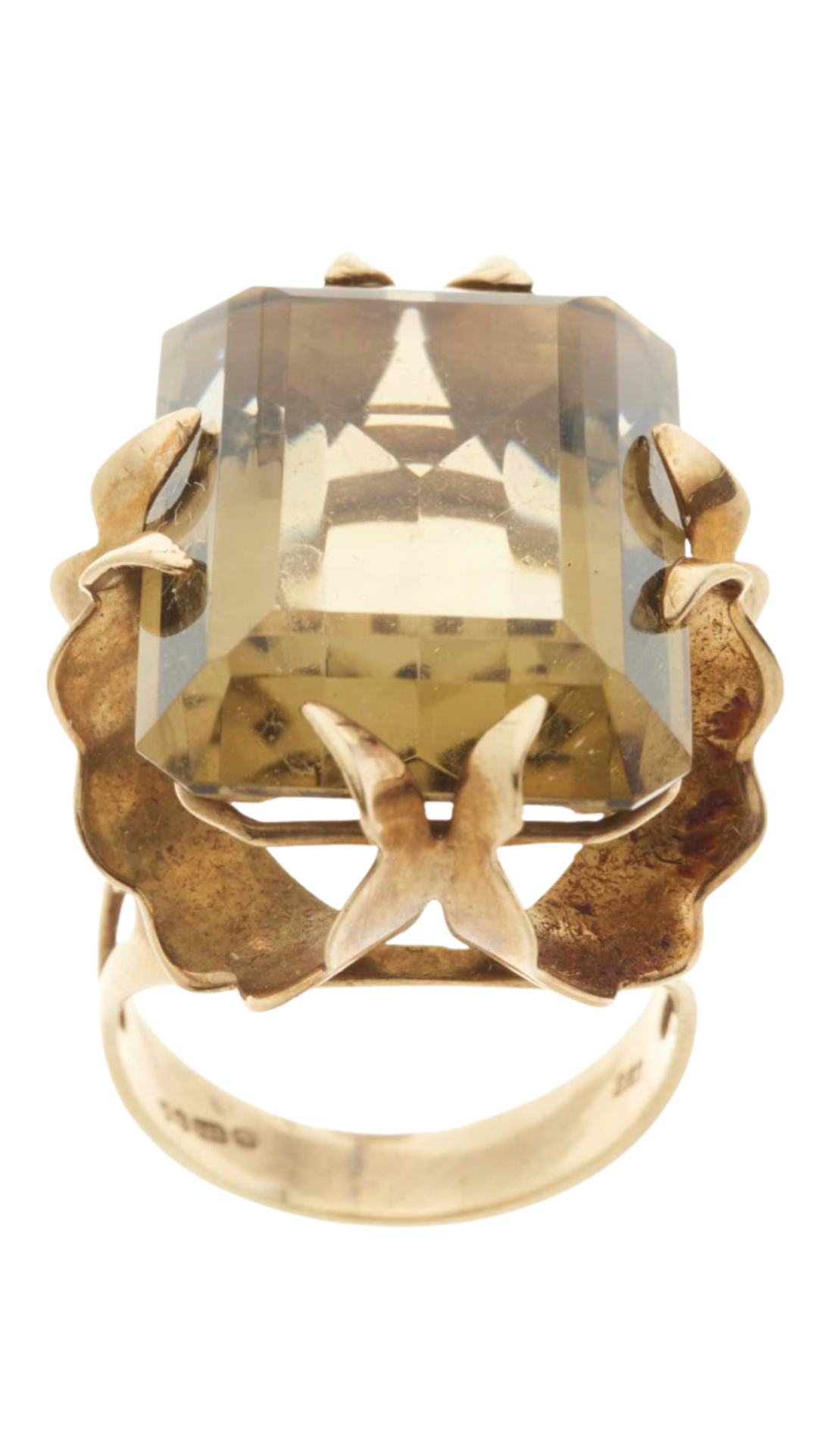 Gld Citrine Ring