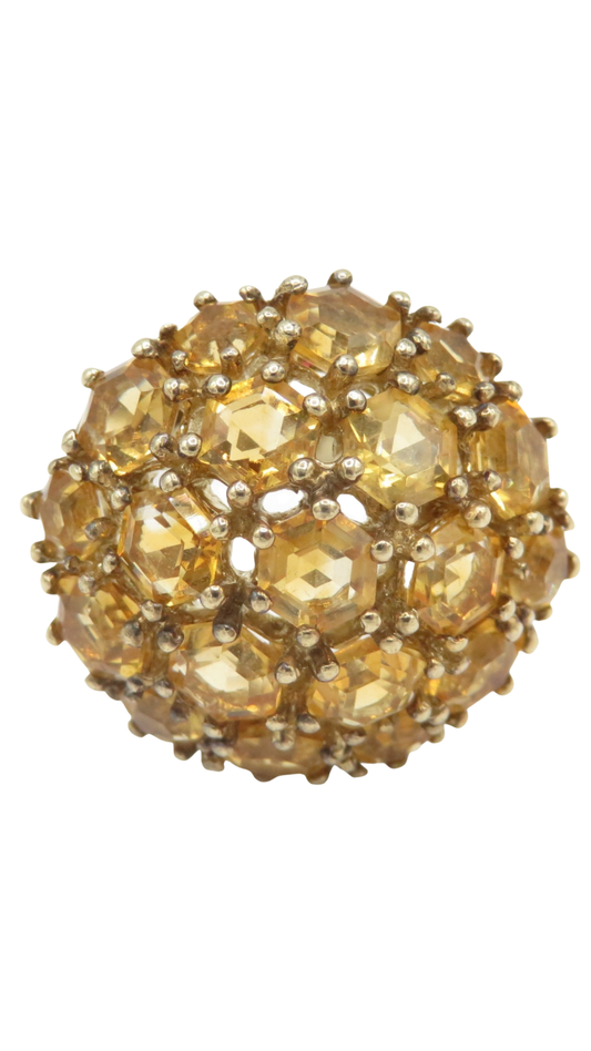 174 Citrine Cluster Ring