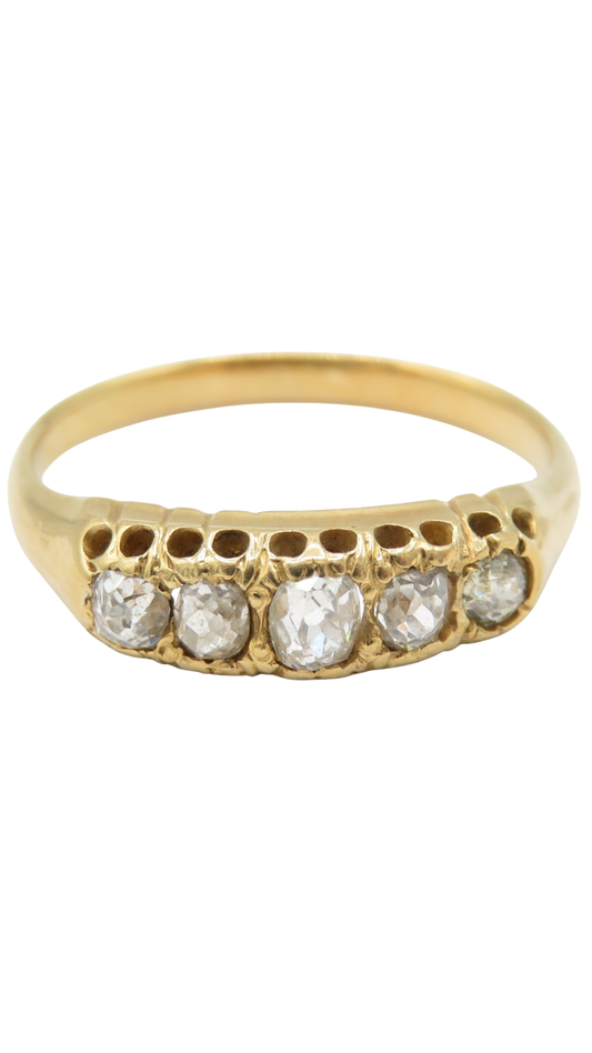 133 Diamond Old Mine Cut Ring