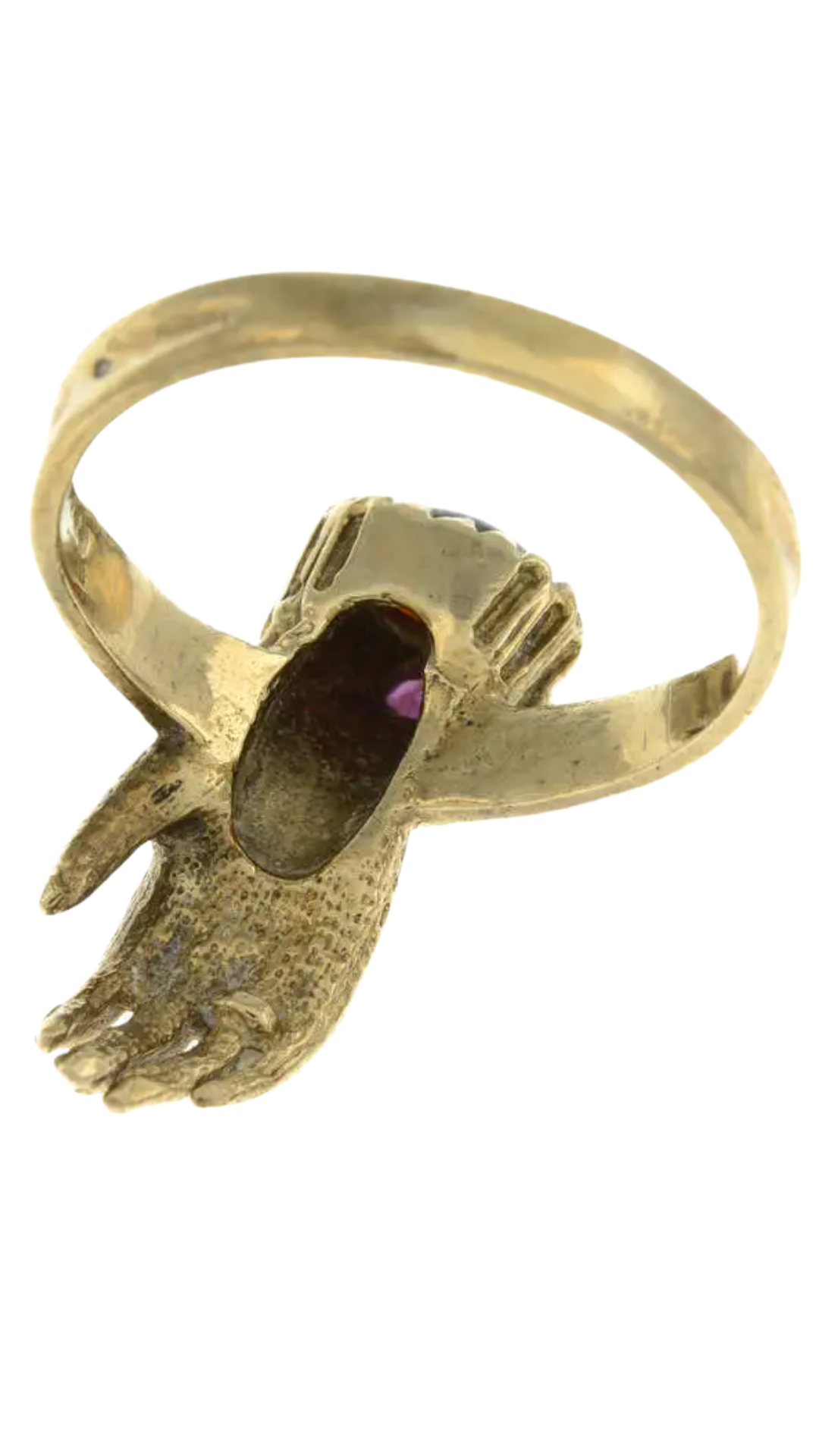 816 Ruby&Garnet Hand Ring