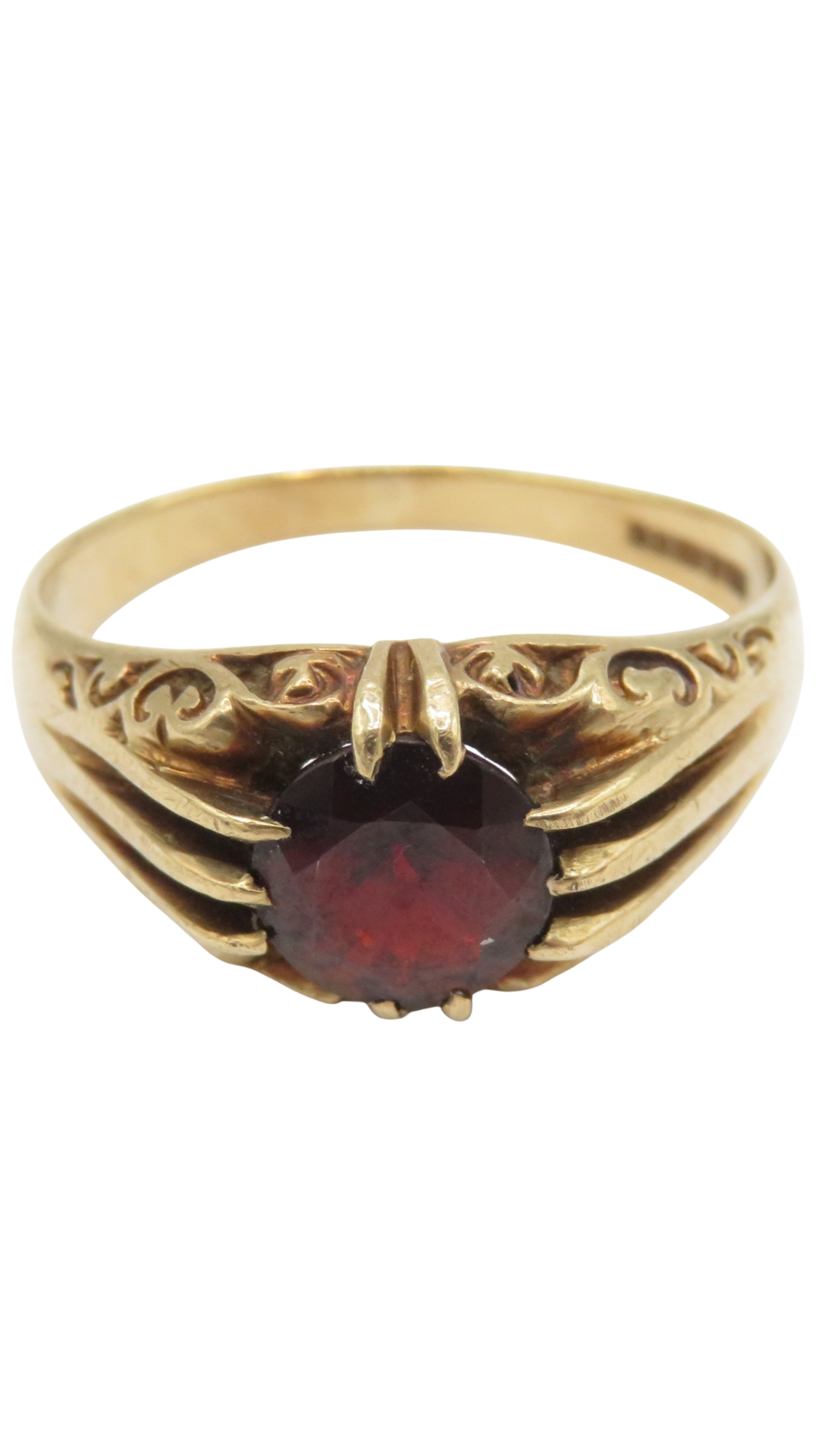 88 Garnet Claw Set Ring